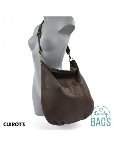 Hobo bag plana grande Cuirots - Pele Maverick