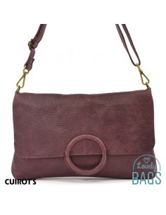 Bandolera plana, mediana de Mujer - Cuirots, Piel Dakota