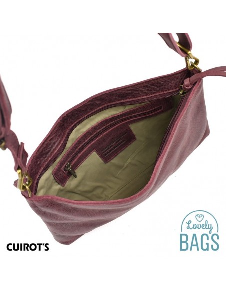 Bandolera plana, mediana de Mujer - Cuirots, Piel Dakota