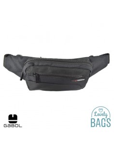 Bolsa de cintura ecológica preta Gabol - Crony Eco 2