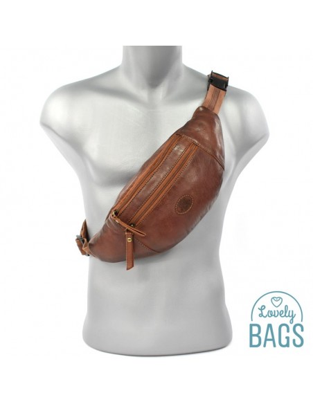 Bolsa de cintura de Pele Plana básica - Calesa