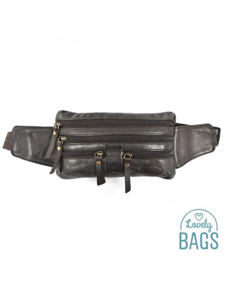 Bolsa de cintura de Pele Calesa Plana