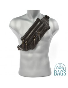 Riñonera Plana de Piel Calesa