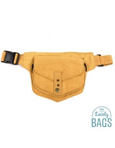 Bolsa de cintura hippie mostarda - Delhi
