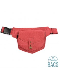 Bolsa de cintura vermelha