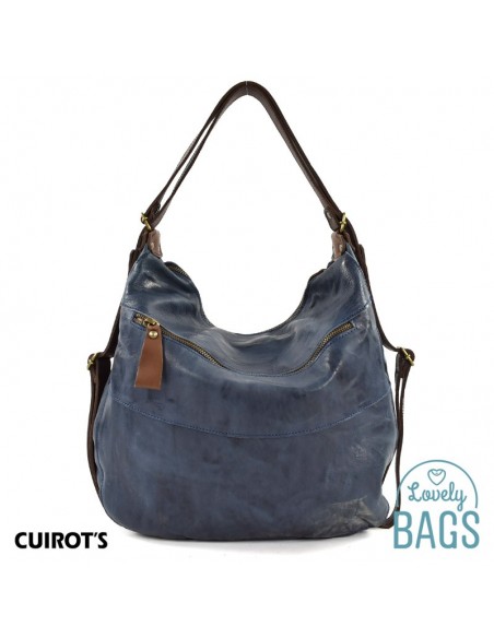 Bolso Mochila Grande Hobo Cuirots - Piel Firenze