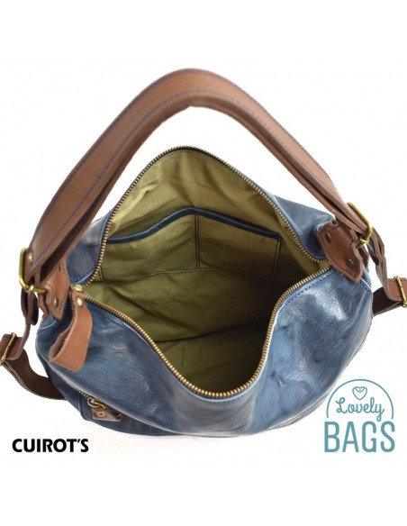 Bolso Mochila Grande Hobo Cuirots - Piel Firenze