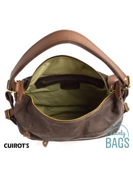 Bolso Mochila Grande Hobo Cuirots - Piel Firenze