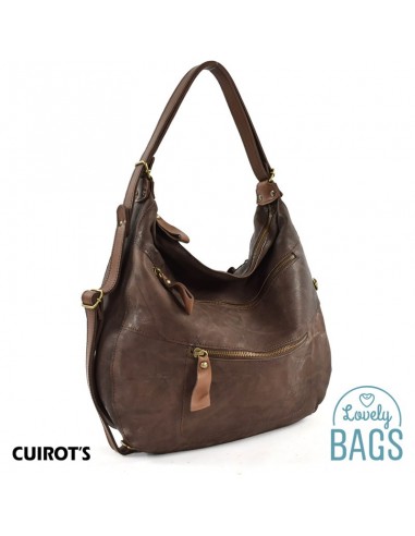 Bolso Mochila Grande Hobo Cuirots - Piel Firenze