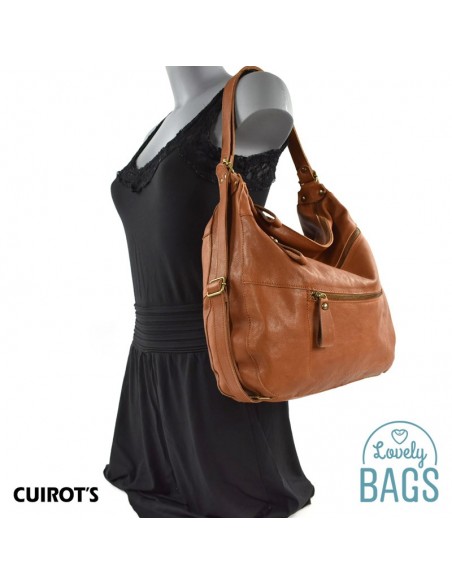 Mochila Bolso Grande Hobo Cuirots - Piel Nito dream