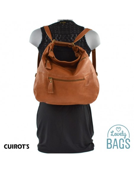 Mochila Bolso Grande Hobo Cuirots - Piel Nito dream