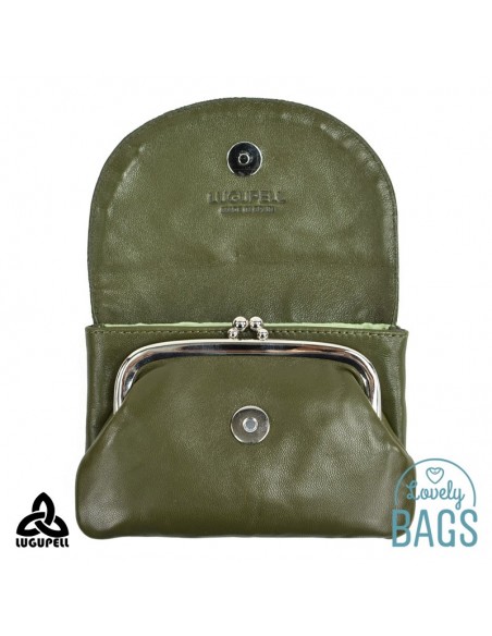 Monedero Lugupell verde musgo