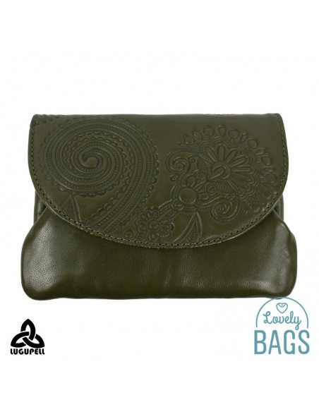 Porta moedas Lugupell verde musgo