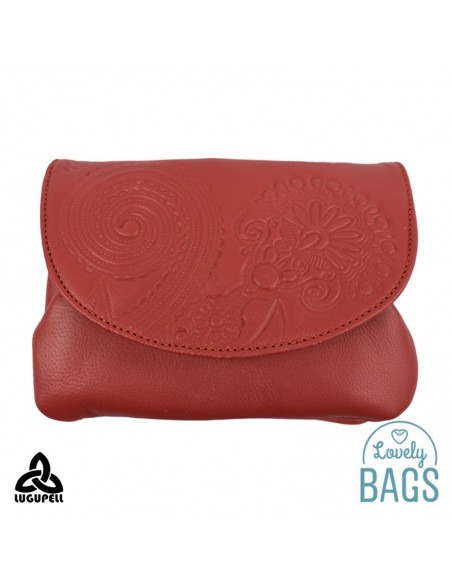 Porta moedas Lugupell vermelho morango