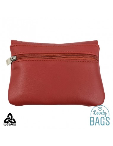 Monedero Lugupell rojo fresa