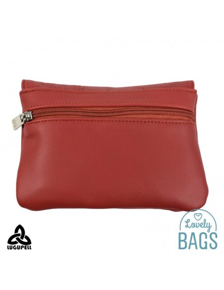 Monedero Lugupell rojo fresa
