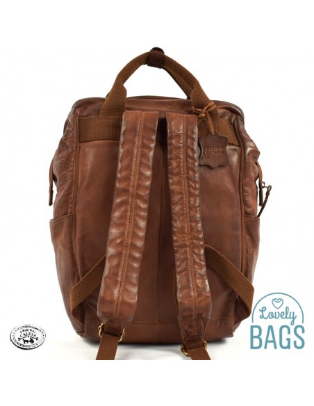 Mochila grande para portátil en Piel Calesa