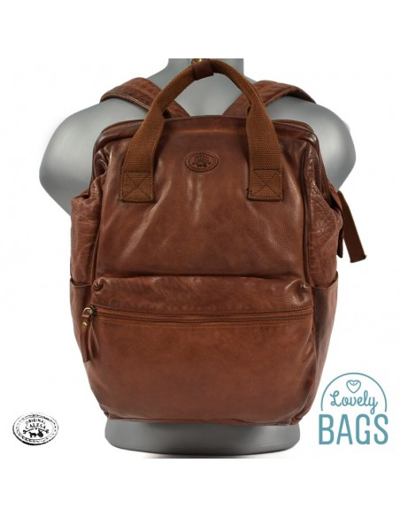 Mochila grande para portátil en Piel Calesa