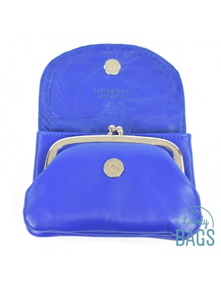 Porta moedas azul eléctrico Lugupell