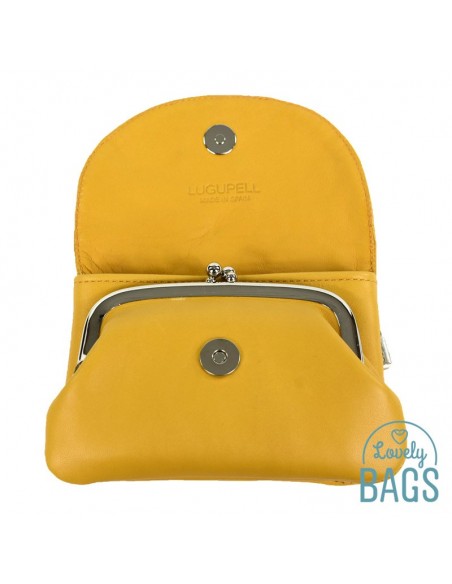 Moneder de pell mostassa Lugupell