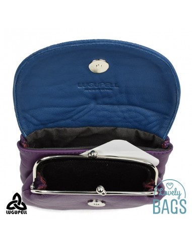 Monedero Lugupell morado y azul