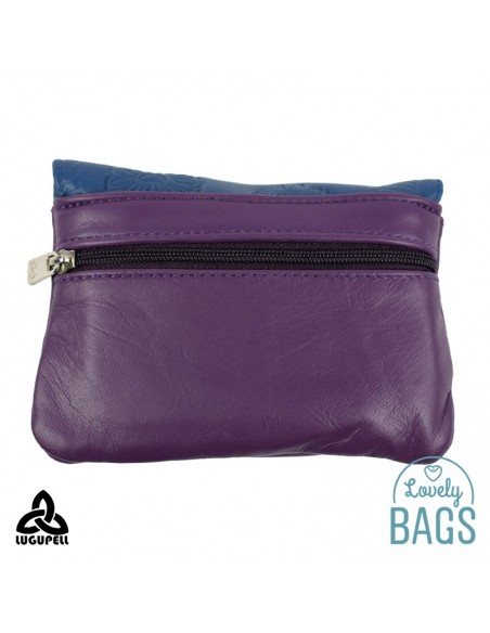 Monedero Lugupell morado y azul