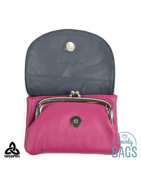 Porta moedas pink e cinza Lugupell