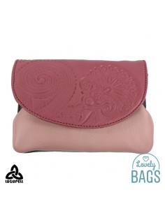 Porta moedas rosa claro, rosa e púrpura Lugupell