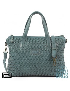Bolso de Mano verde petróleo Pradens