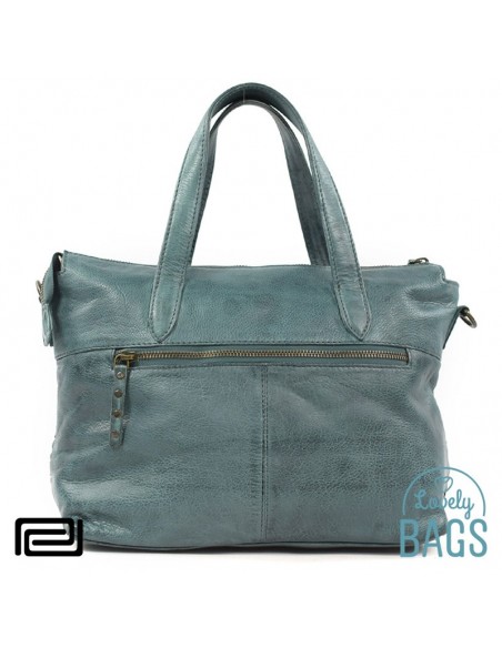 Bolso de Mano verde petróleo Pradens