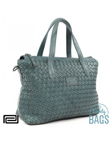 Bolso de Mano verde petróleo Pradens