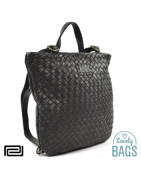 Mochila bandolera Pequeña negra Pradens