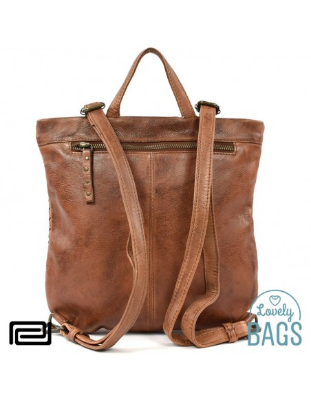 Mochila bolsa tiracolo pequena couro Pradens