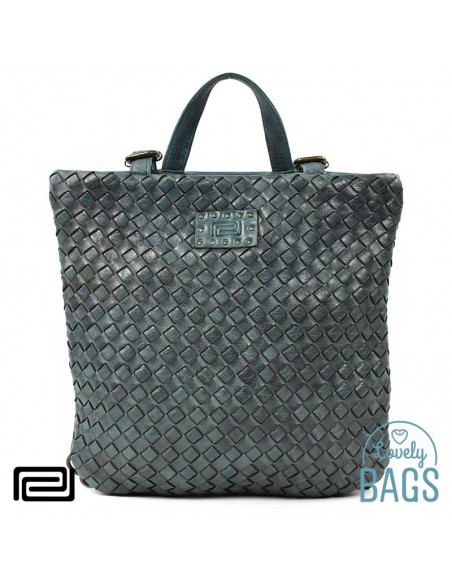 Mochila bolsa tiracolo plana verde Pradens