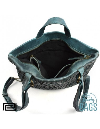 Mochila bandolera plana verde Pradens