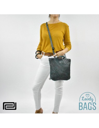 Mochila bolsa tiracolo plana verde Pradens