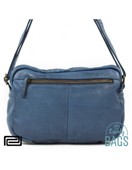 Mala tiracolo rectangular azul Pradens