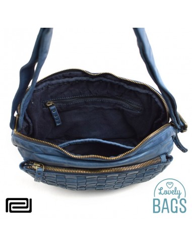 Mala tiracolo rectangular azul Pradens