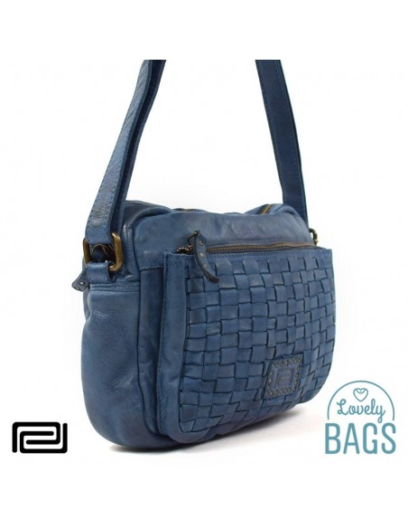 Bossa bandolera retangular blau Pradens