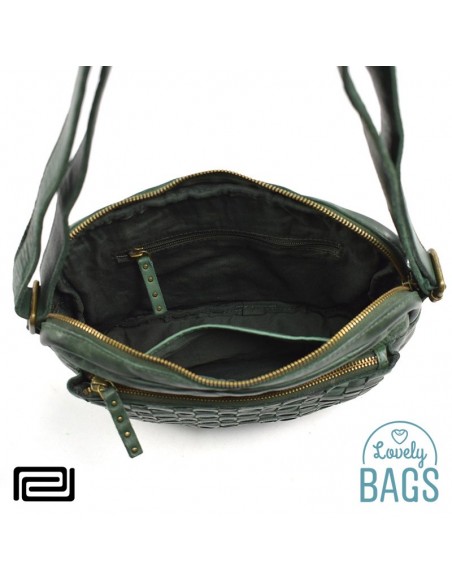 Bandolera rectangular verde Pradens