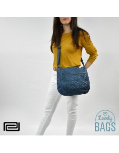 Mala tiracolo grande azul Pradens 2