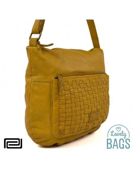 Bandolera gran en pell Pradens