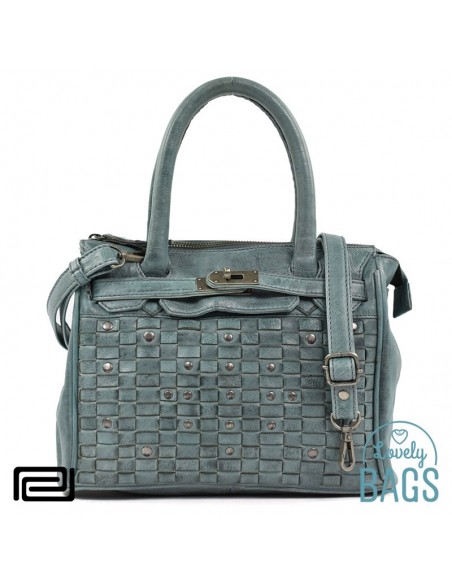 Bolsa Hermes Pradens - verde petroleo
