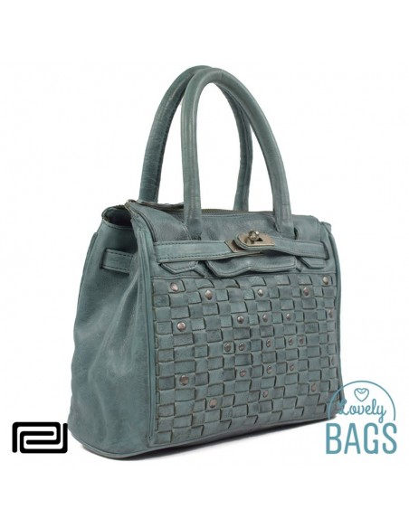 Bolsa Hermes Pradens - verde petroleo