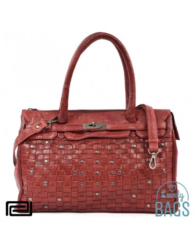 Bolso Maletín Hermes grande Pradens burdeos