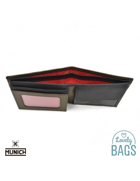 Cartera americana Munich verd - Overland