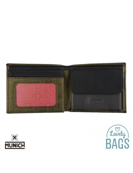 Cartera americana Munich verd - Overland