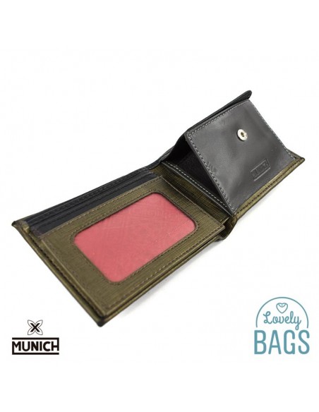 Cartera americana Munich verd - Overland