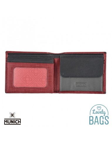 Cartera americana Rfid Munich roja - Overland