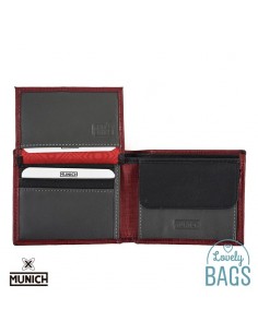 Cartera americana Rfid Munich roja - Overland 2
